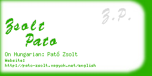 zsolt pato business card