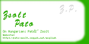 zsolt pato business card